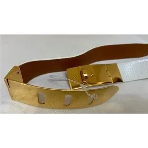 Ralph Lauren Genuine Lizard Belt Brown Exotic Leather Gold-Tone Buckle Made... Vintage lizard belt, - Gem main image 4